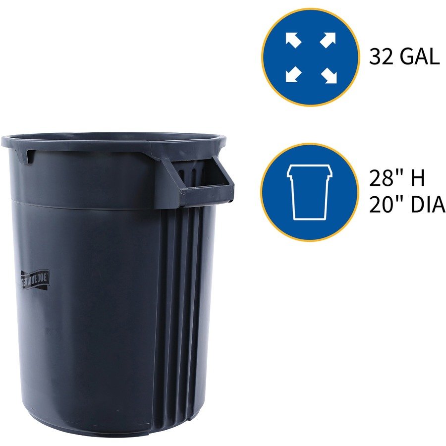 Genuine Joe Heavy-Duty Trash Container - Image 2