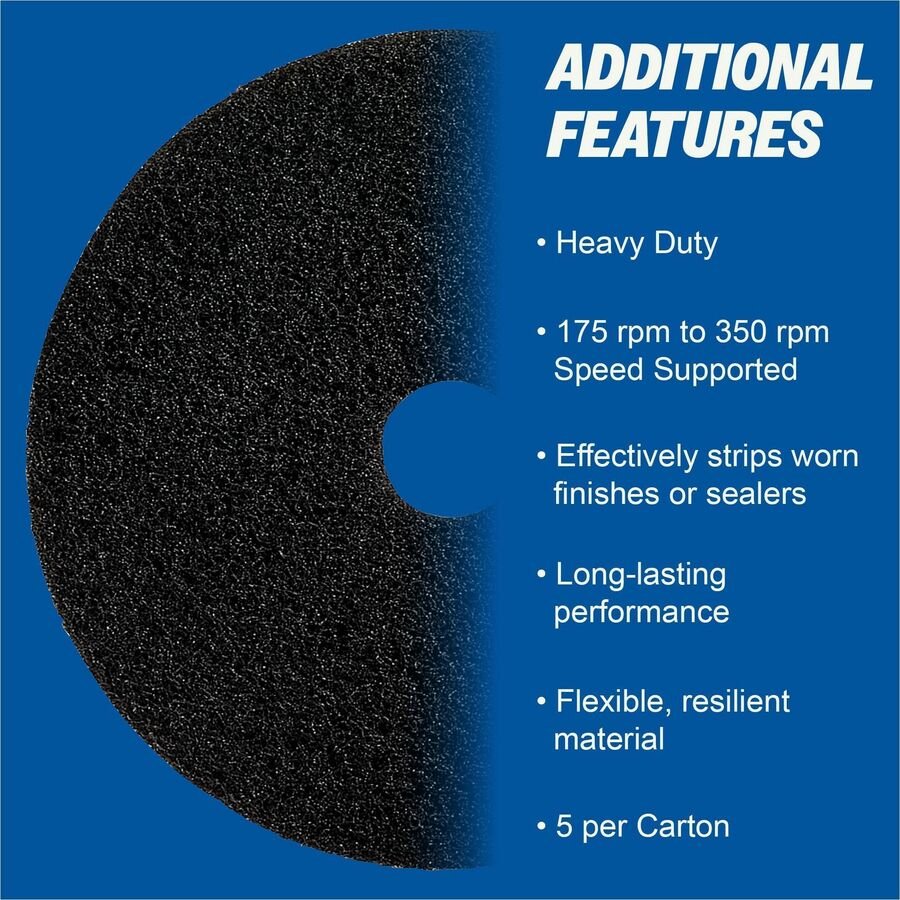 Genuine Joe Black Floor Stripping Pad - Image 2