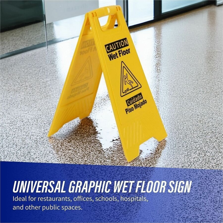 Genuine Joe Universal Graphic Wet Floor Sign - Image 2