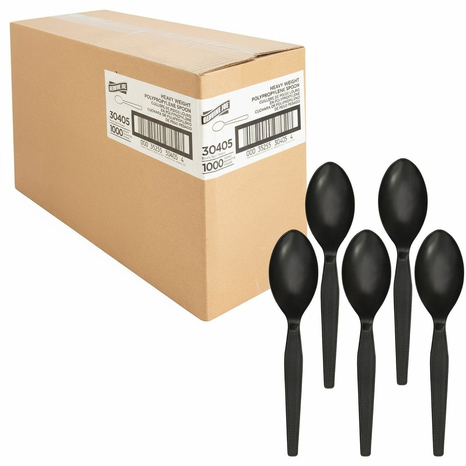 Genuine Joe Medium-Heavyweight Plastic Spoon
