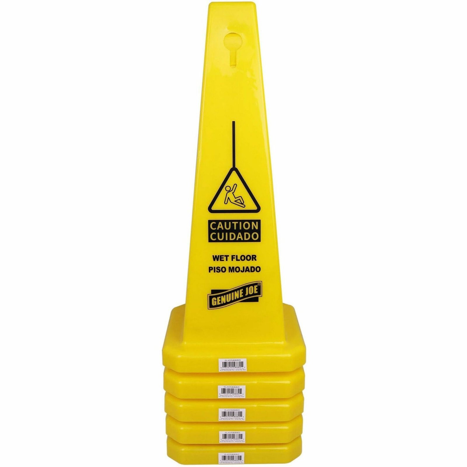 Genuine Joe Bright 4-sided Caution Safety Cone