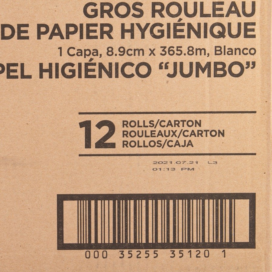Genuine Joe 1-ply Jumbo Roll Bath Tissue - Image 2