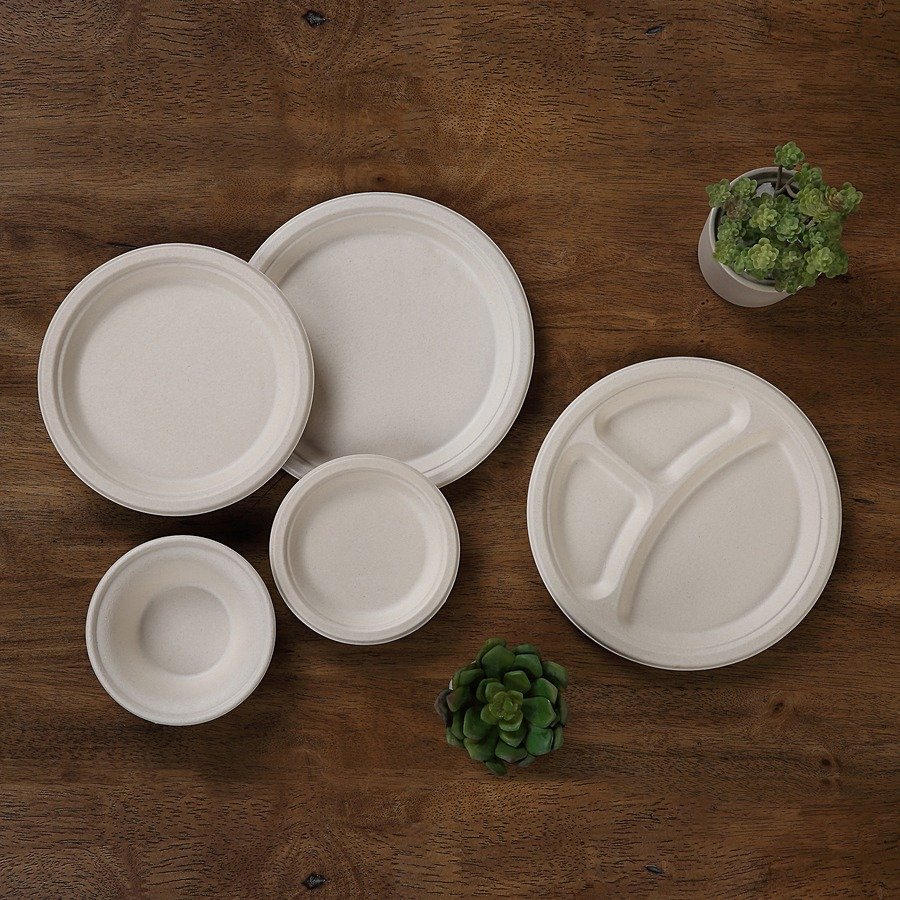 Genuine Joe 6" Compostable Plates - Image 2