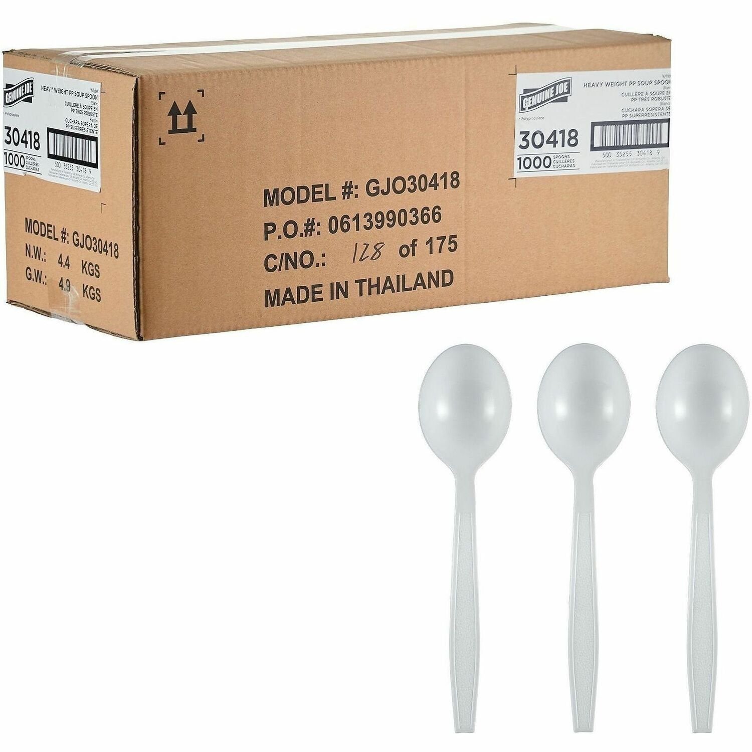 Genuine Joe Heavy-Weight Polypropylene Cutlery