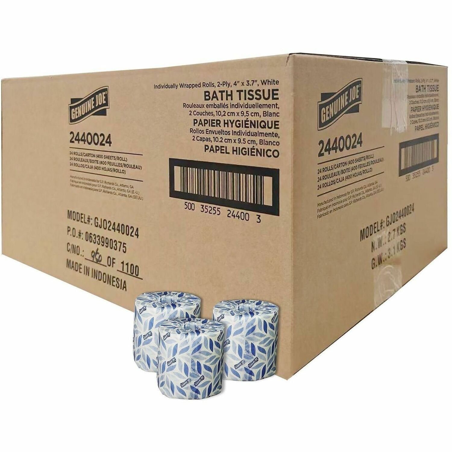 Genuine Joe 2-Ply Bathroom Tissue