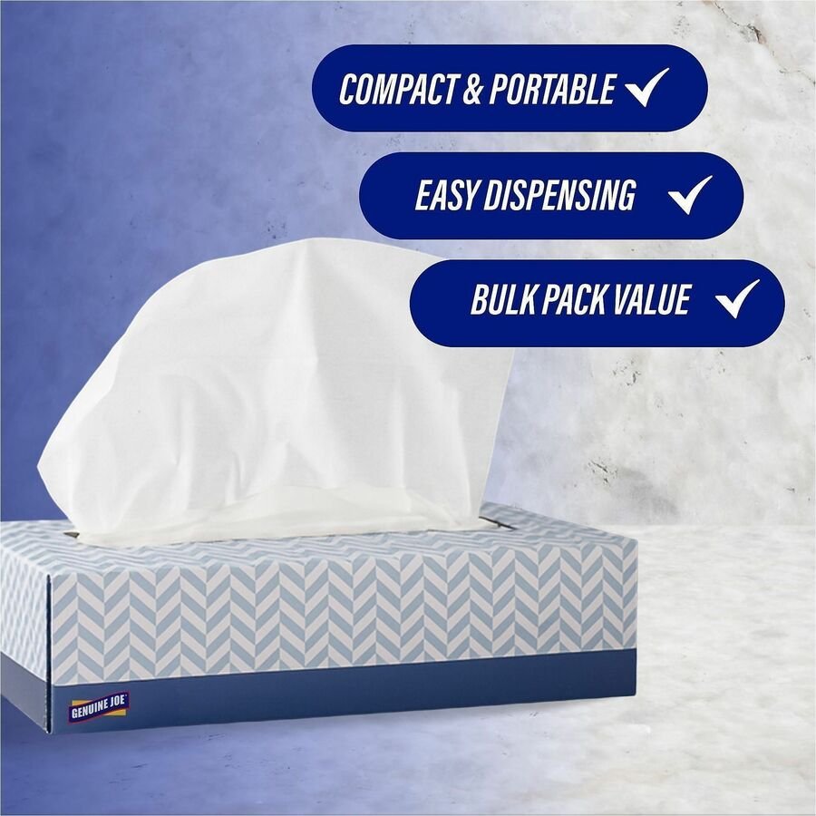 Genuine Joe Facial Tissue - Image 2