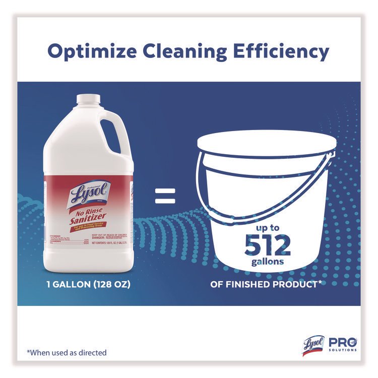 Professional LYSOL® Brand No-Rinse Sanitizer Concentrate - Image 6