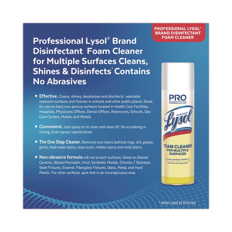 Professional LYSOL® Brand Disinfectant Foam Cleaner - Image 9