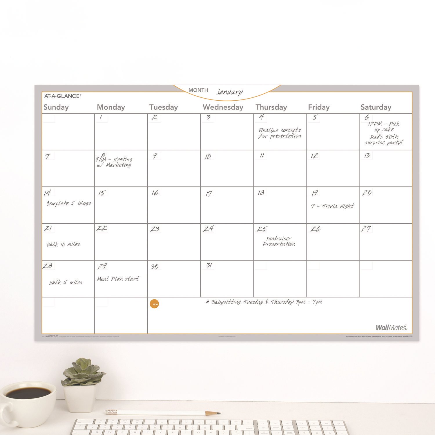 AT-A-GLANCE® WallMates® Self-Adhesive Dry Erase Planning Surfaces - Image 5