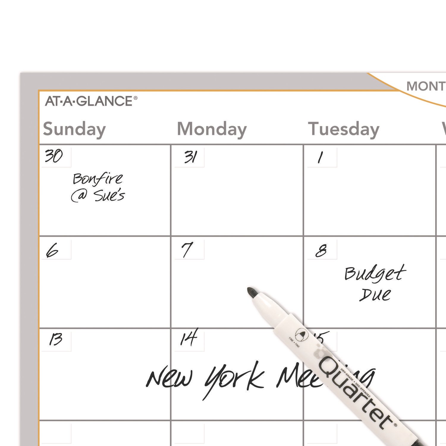 AT-A-GLANCE® WallMates® Self-Adhesive Dry Erase Planning Surfaces - Image 4