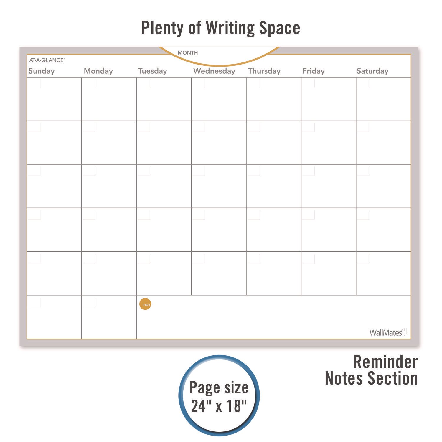 AT-A-GLANCE® WallMates® Self-Adhesive Dry Erase Planning Surfaces - Image 5