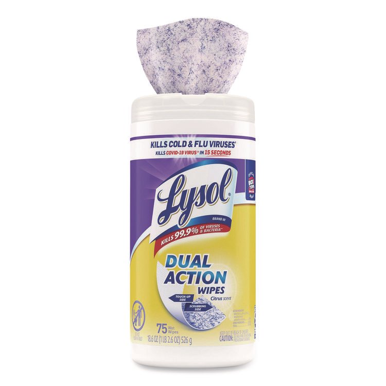 LYSOL® Brand Dual Action™ Disinfecting Wipes - Image 4