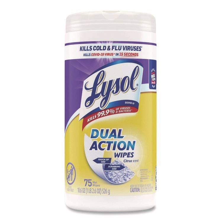 LYSOL® Brand Dual Action™ Disinfecting Wipes