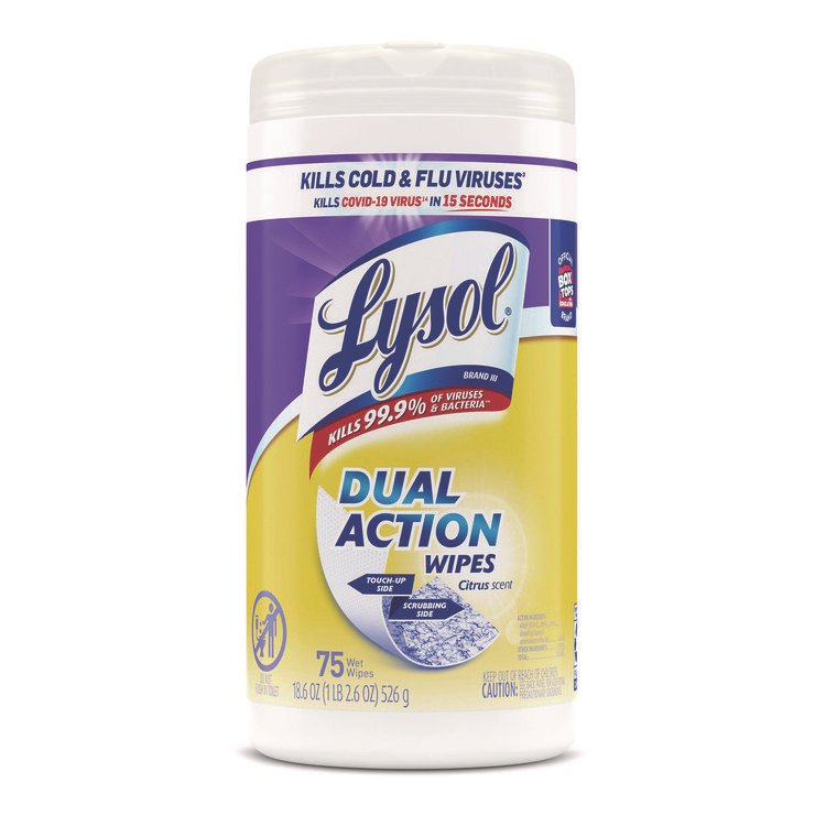 LYSOL® Brand Dual Action™ Disinfecting Wipes - Image 2