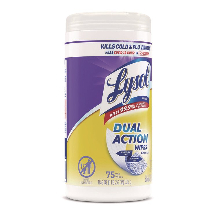 LYSOL® Brand Dual Action™ Disinfecting Wipes - Image 4