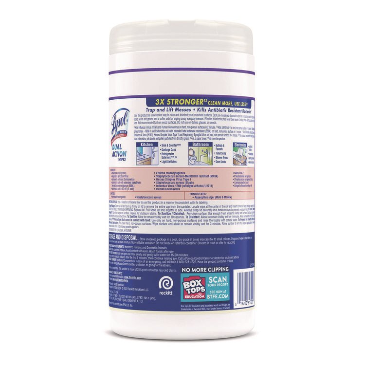 LYSOL® Brand Dual Action™ Disinfecting Wipes - Image 6