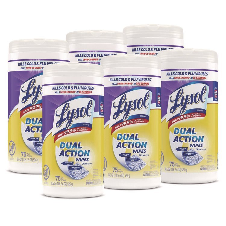 LYSOL® Brand Dual Action™ Disinfecting Wipes