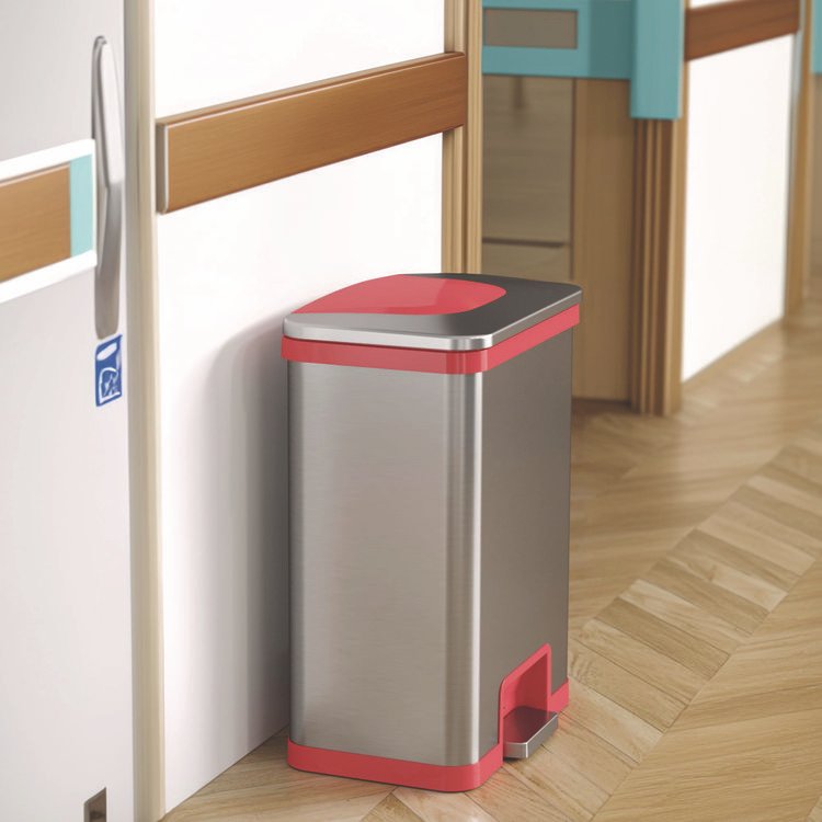 HLS Commercial® Step Pedal-Sensor Trash Can - Image 2