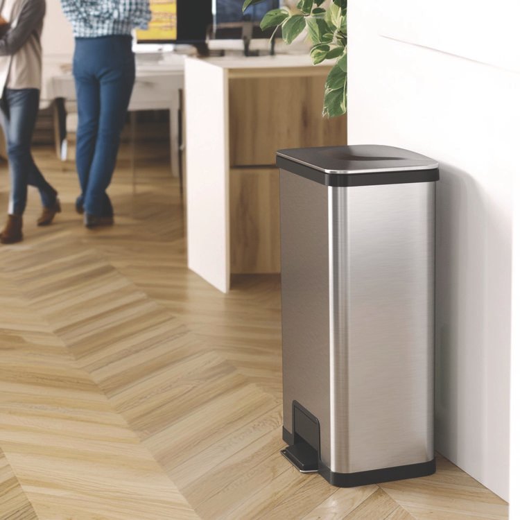 HLS Commercial® Step Pedal Trash Can with AirStep™ Technology - Image 2