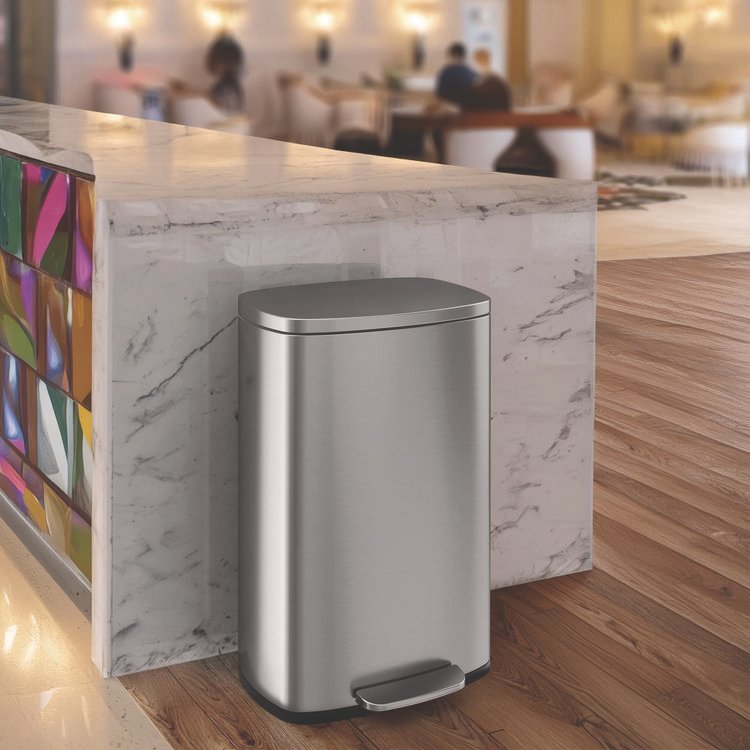 HLS Commercial® Step Pedal Trash Can - Image 2