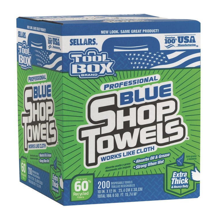 Sellars® TOOLBOX® Blue Shop Towels - Image 5