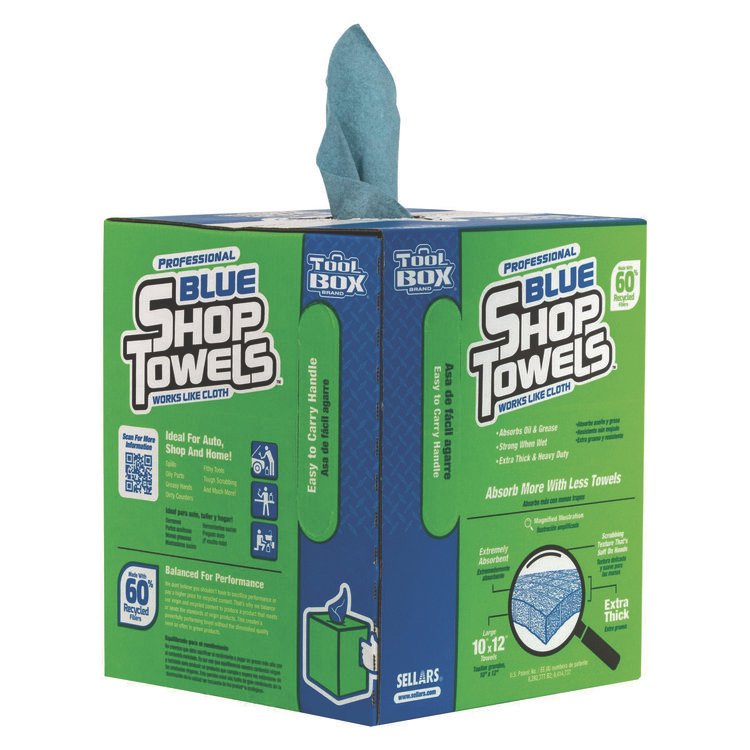 Sellars® TOOLBOX® Blue Shop Towels - Image 4