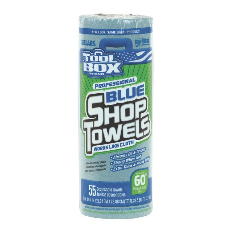 Sellars® TOOLBOX® Blue Shop Towels