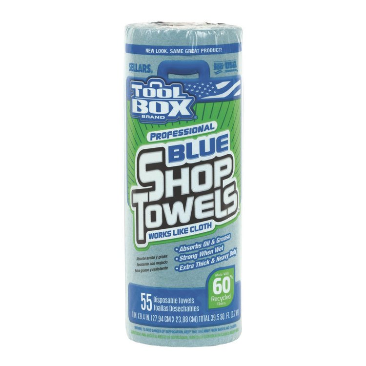 Sellars® TOOLBOX® Blue Shop Towels - Image 2