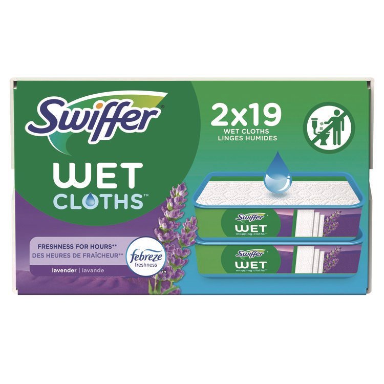 Swiffer® Sweeper TRAP + LOCK Wet Mop Cloth