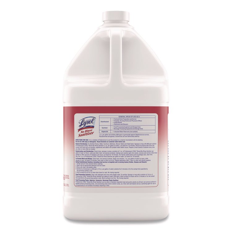 Professional LYSOL® Brand No-Rinse Sanitizer Concentrate - Image 4