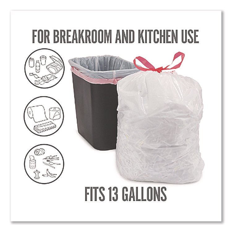 Perk™ Drawstring Tall Kitchen Trash Bags - Image 5