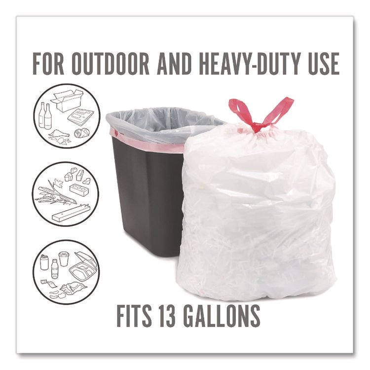 Perk™ Scented Drawstring Tall Kitchen Trash Bags - Image 3