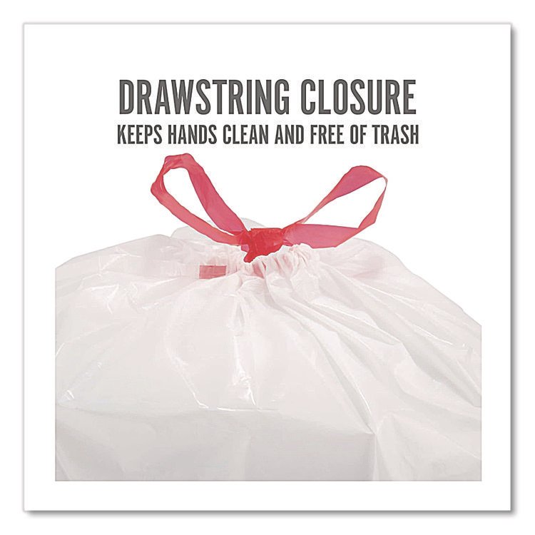 Perk™ Scented Drawstring Tall Kitchen Trash Bags - Image 4
