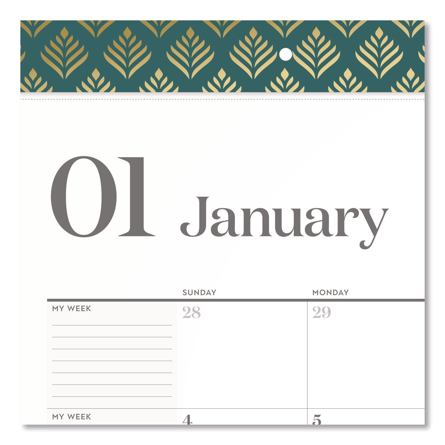 Cambridge® WorkStyle Monthly Desk Pad Calendar - Image 2
