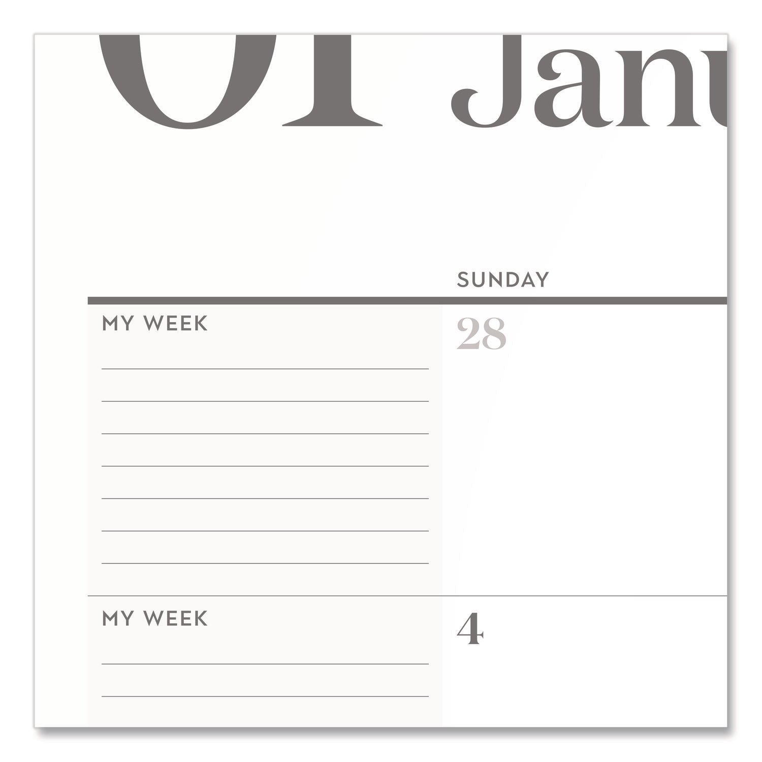 Cambridge® WorkStyle Monthly Desk Pad Calendar - Image 3