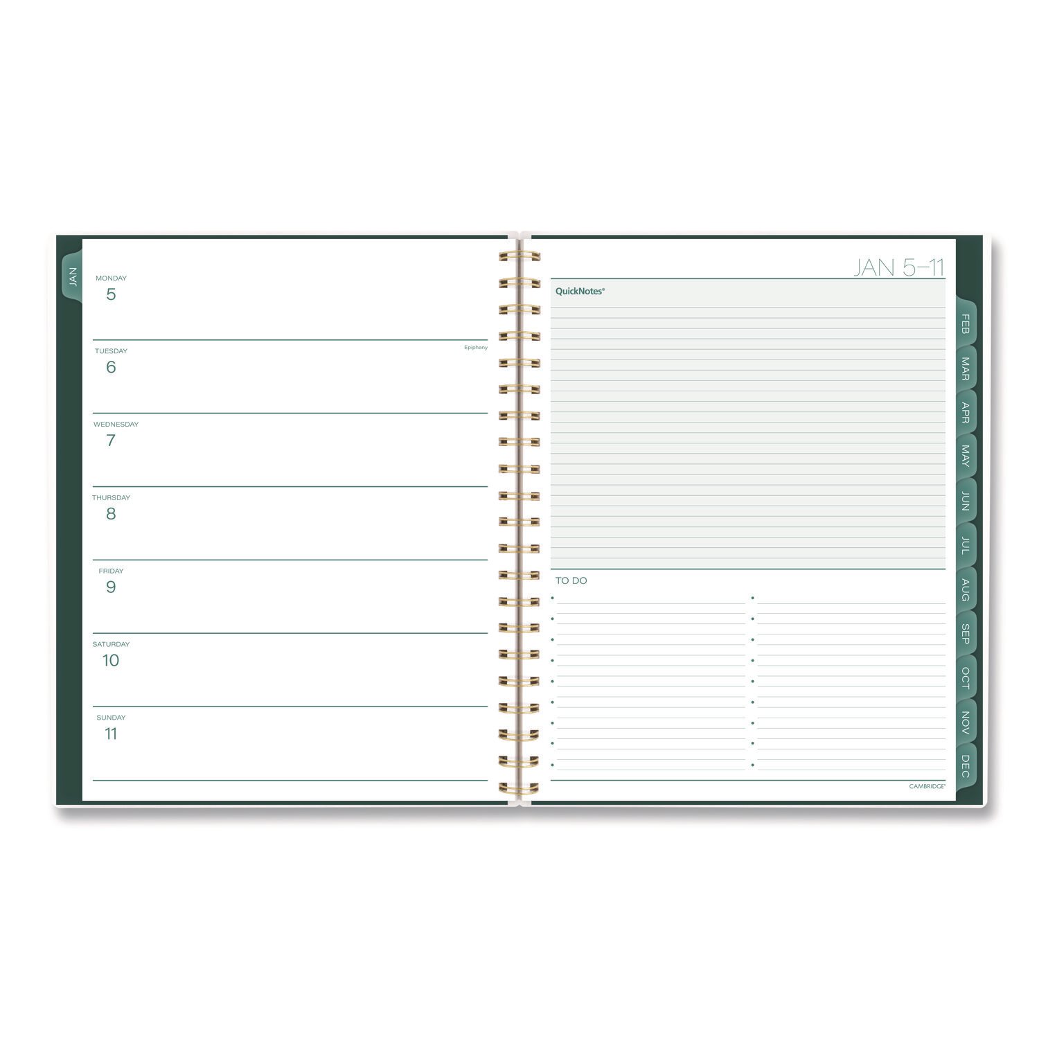 Cambridge® Emerald Isle Weekly/Monthly Planner - Image 2