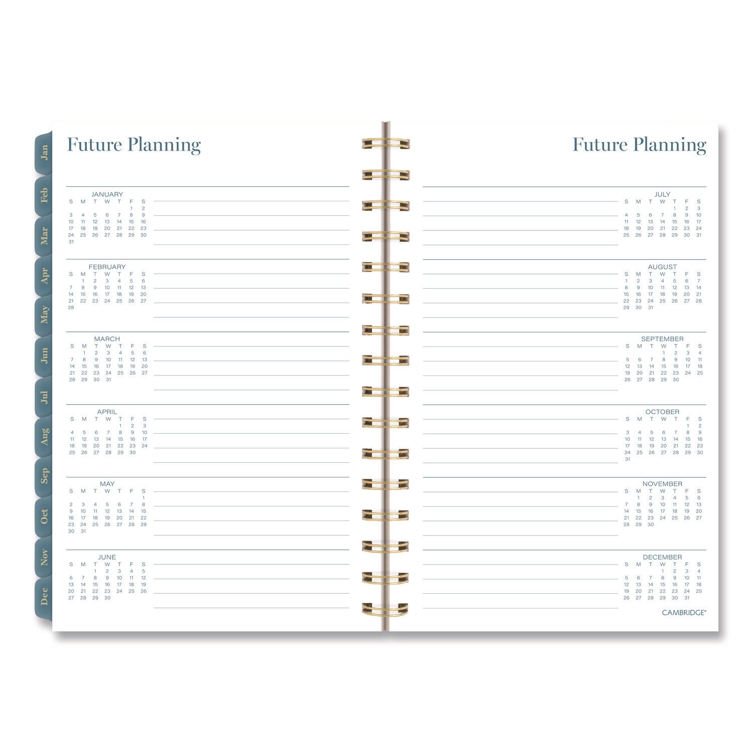 Cambridge® Midnight Garden Weekly/Monthly Planner - Image 7