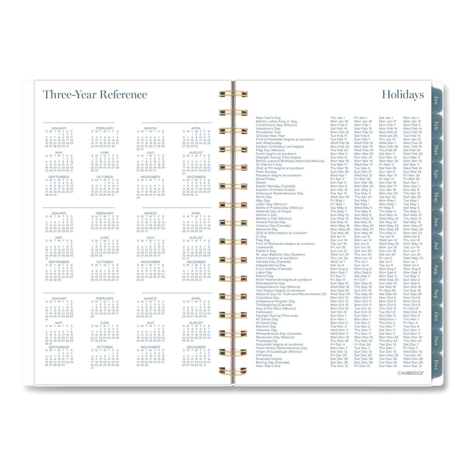 Cambridge® Midnight Garden Weekly/Monthly Planner - Image 9