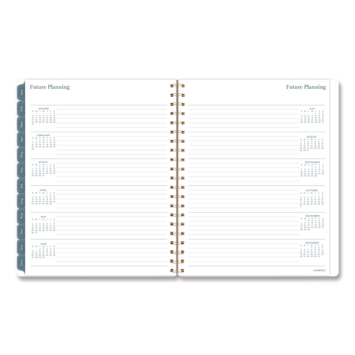 Cambridge® Midnight Garden Weekly/Monthly Planner - Image 7