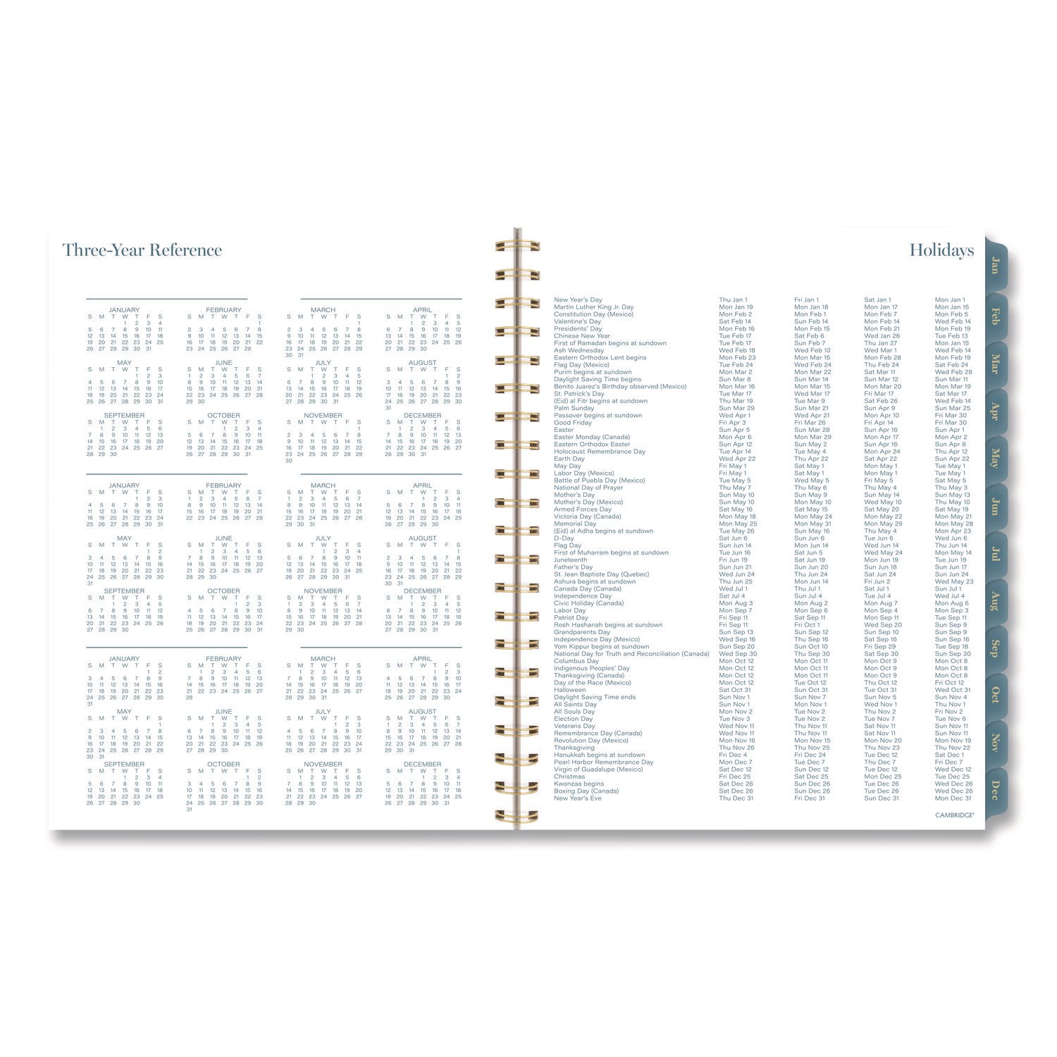 Cambridge® Midnight Garden Weekly/Monthly Planner - Image 9