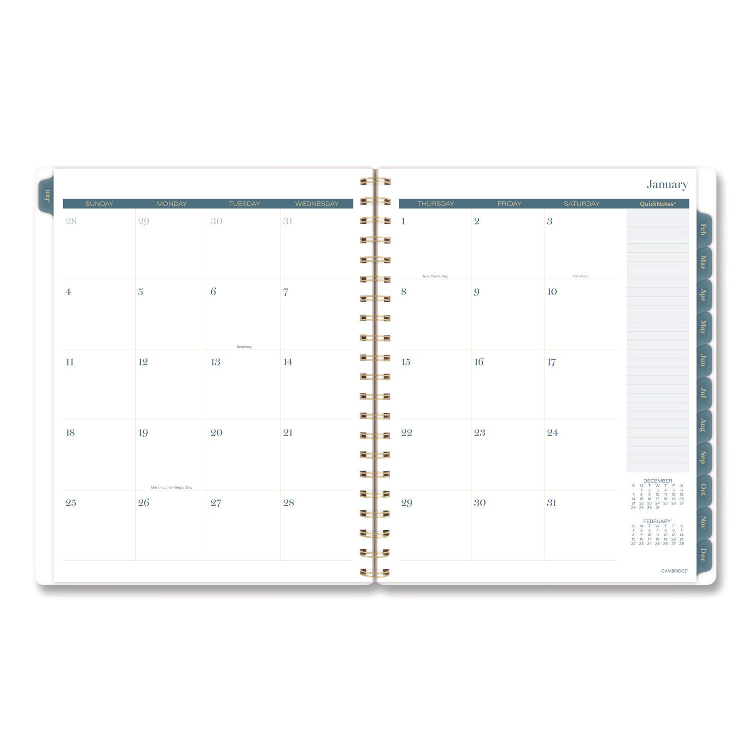 Cambridge® Midnight Garden Weekly/Monthly Planner - Image 3