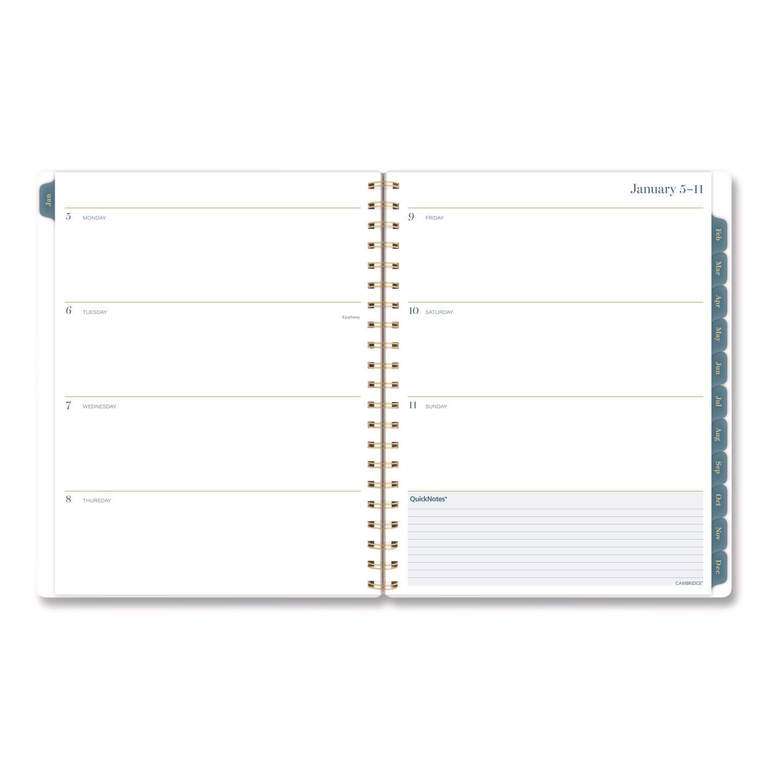 Cambridge® Midnight Garden Weekly/Monthly Planner - Image 2