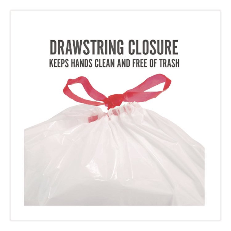 Perk™ Drawstring Tall Kitchen Trash Bags - Image 4
