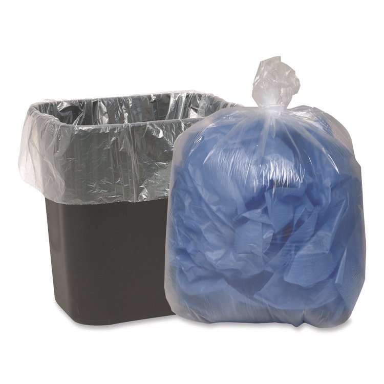 Earthsense® Commercial Linear Low Density Clear Recycled Can Liners - Image 3