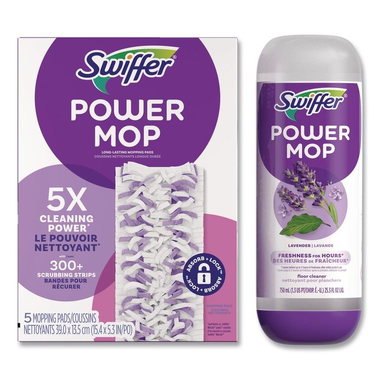 Swiffer® PowerMop Cleaning Solution and Pads Refill Pack - Image 5