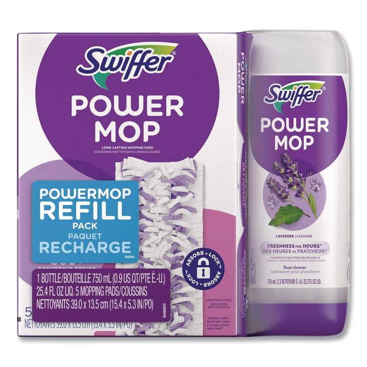 Swiffer® PowerMop Cleaning Solution and Pads Refill Pack - Image 6