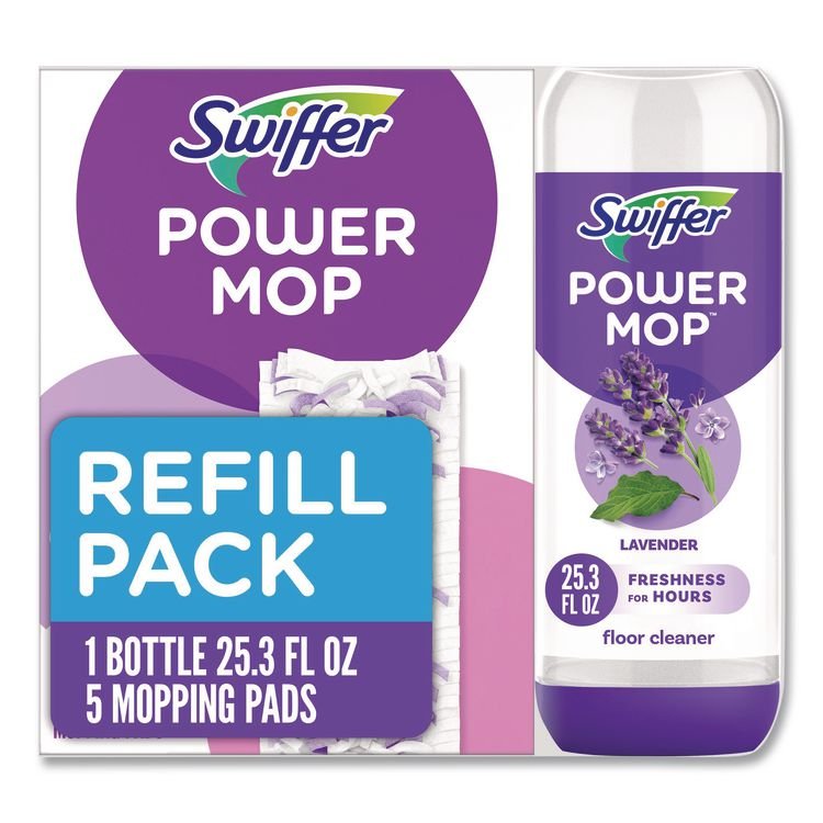 Swiffer® PowerMop Cleaning Solution and Pads Refill Pack - Image 7