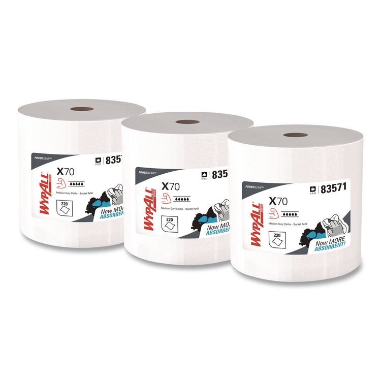 WypAll® X70 Wipers in a Bucket