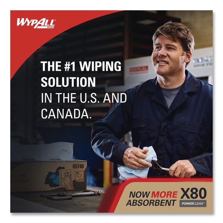 WypAll® Power Clean X80 Cloths - Image 3