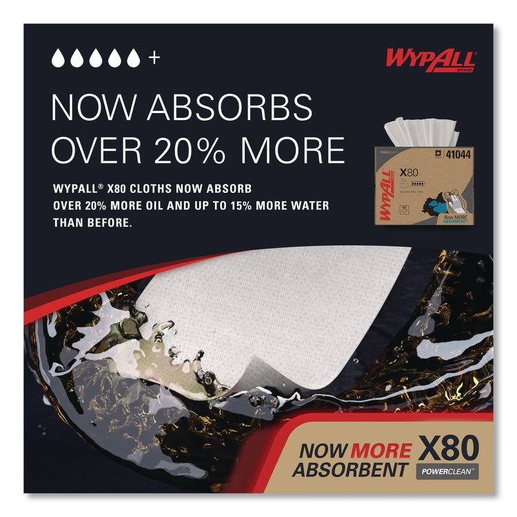WypAll® Power Clean X80 Cloths - Image 4